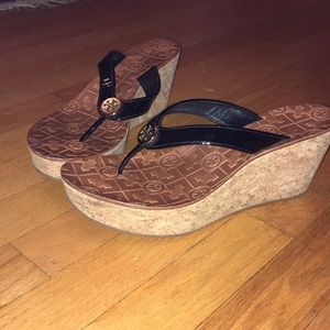Tory Burch wedge thong sandals